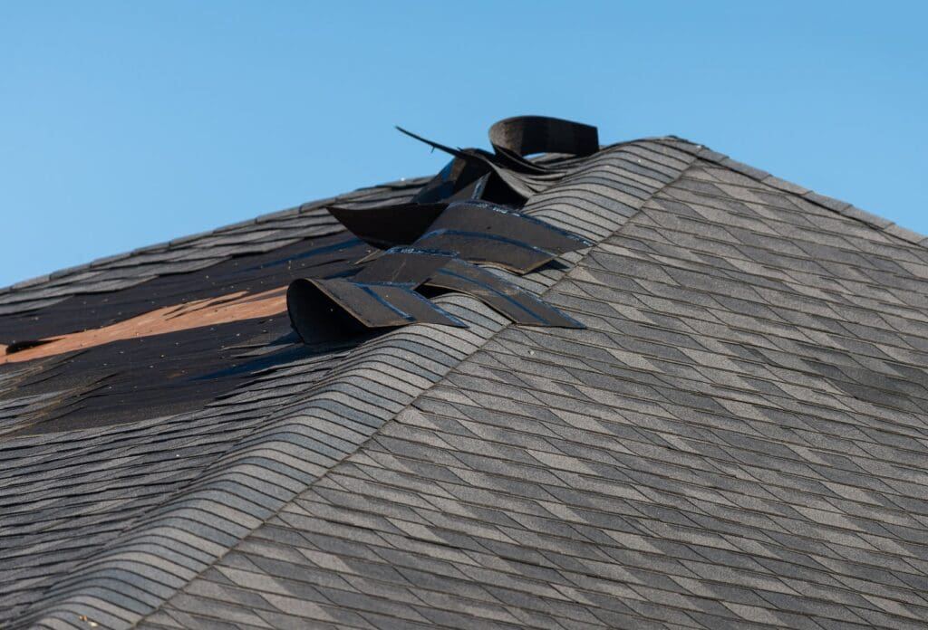 roof tiles peeling off