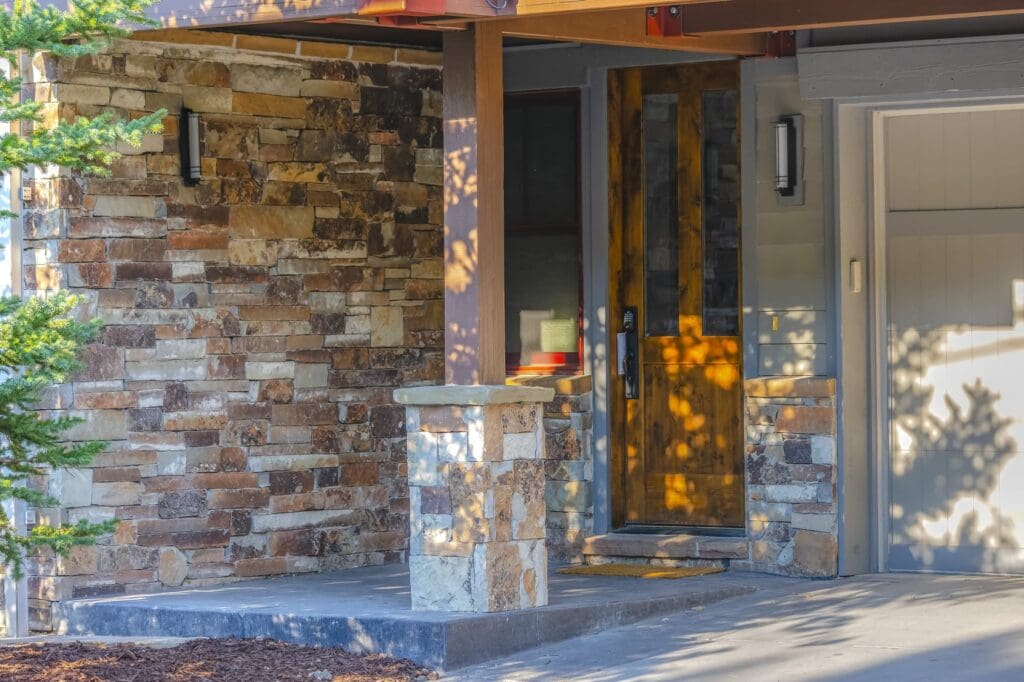 Detail views of downtown Park City Utah on a summer day in August 2018