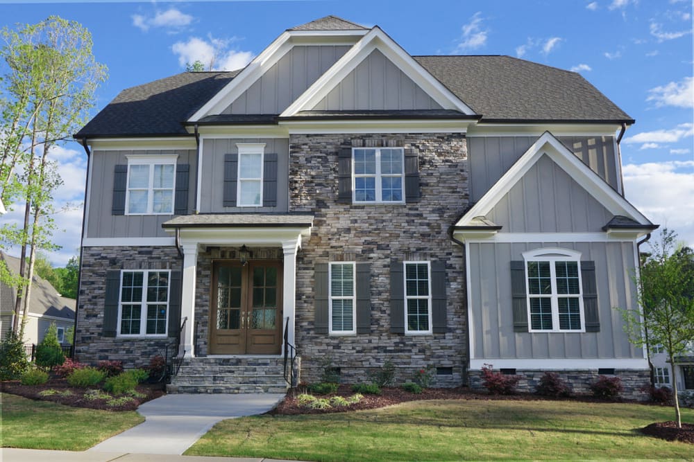 Remodeled home with a view from the front yard